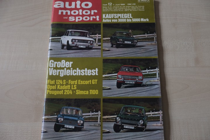 Deckblatt Auto Motor und Sport (12/1969)